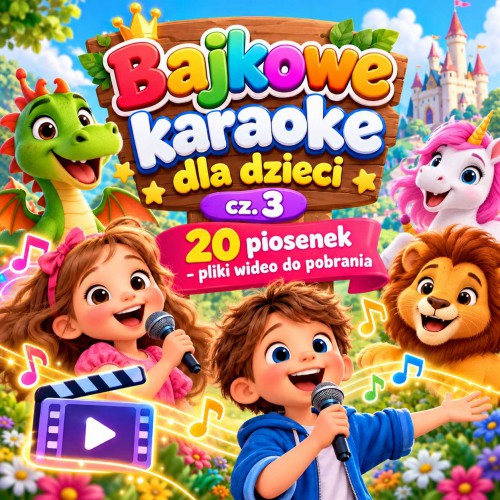 karaoke dla dzieci - część 3 - 20 piosenek w 3 wersjach - 60 plików video do pobrania